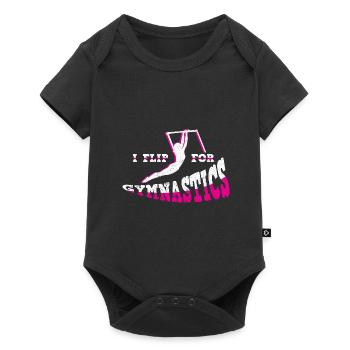 Gymnastics Gymnastics Bars Trampoline Rings Gymnast - Baby Premium short-sleeve bodysuit - black - Front