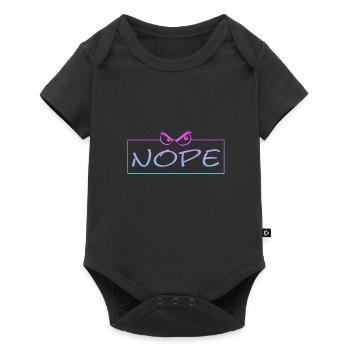 Nope - Baby Premium Kurzarmbody - Schwarz - Vorne