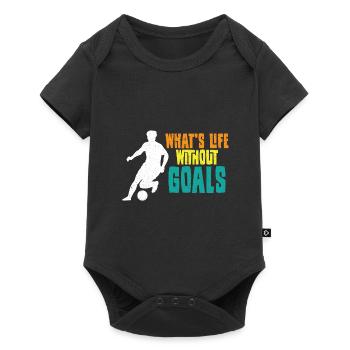 Football Footballers Football players Men's football - Baby Premium short-sleeve bodysuit - black - Front