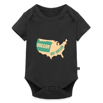 Oregon Nicht Oregon Design für stolze Oregonianer - Baby Premium Kurzarmbody - Schwarz - Vorne