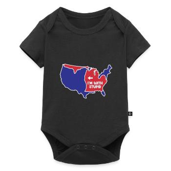 Michigan US Slogan für patriotische Michigander - Baby Premium Kurzarmbody - Schwarz - Vorne