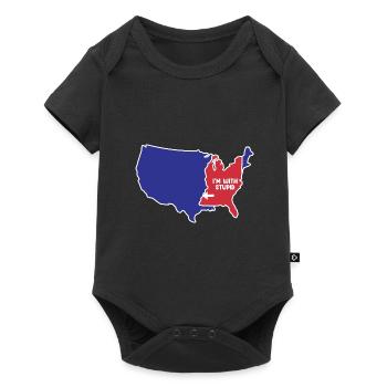 Mississippi Design für patriotisch Mississippianer - Baby Premium Kurzarmbody - Schwarz - Vorne
