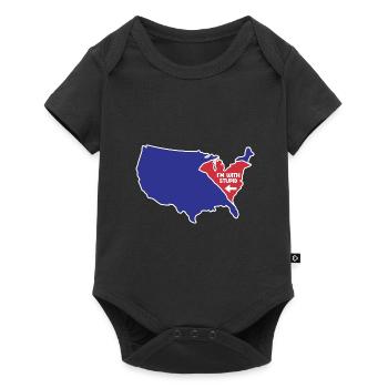 South Carolina für patriotische South Carolinas - Baby Premium Kurzarmbody - Schwarz - Vorne