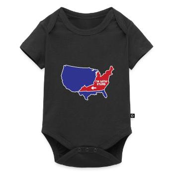 Virginia US Design für patriotische Virginianer - Baby Premium Kurzarmbody - Schwarz - Vorne