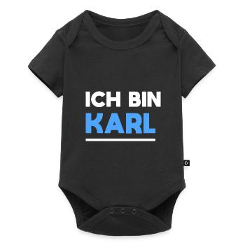 Karl Name Spruch für stolze Karls - Baby Premium Kurzarmbody - Schwarz - Vorne