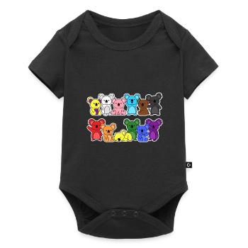 Pride Progress Flag Koala for Equality - Baby Premium short-sleeve bodysuit - black - Front