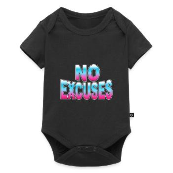 Pas d’excuses - Body à manches courtes Premium Bébé - noir - Devant