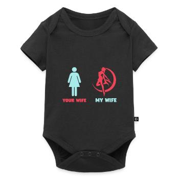 Cadeaux cool pour Wiccan sorcière Wicca païen - Body à manches courtes Premium Bébé - noir - Devant