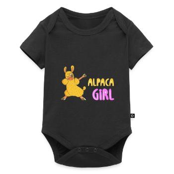Alpaca Girls - Baby Premium short-sleeve bodysuit - black - Front