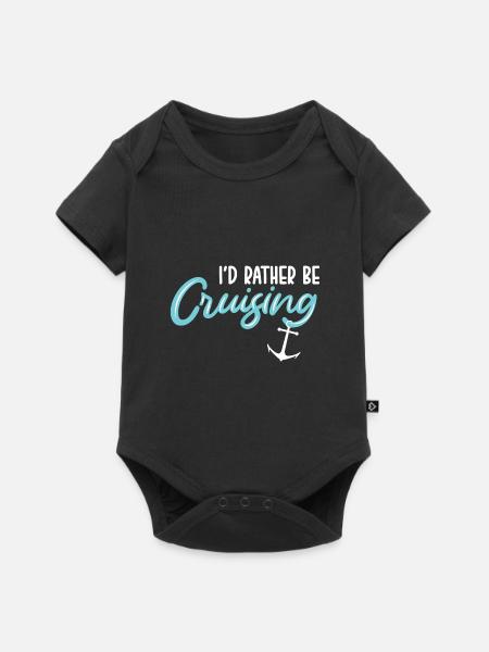 Kreuzfahrt Kreuzfahrtschiff - Baby Premium Kurzarmbody - Schwarz