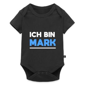 Mark Name Spruch für stolze Marks - Baby Premium Kurzarmbody - Schwarz - Vorne
