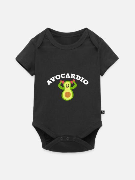 Avocado - Baby Premium Kurzarmbody - Schwarz