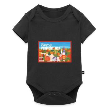 Vermont Fil-Am Design for proud Pinoys - Baby Premium short-sleeve bodysuit - black - Front