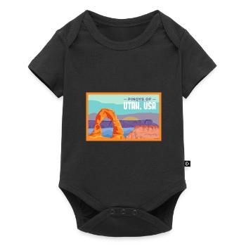 Design Fil-Am de l’Utah pour les fiers Pinoys - Body à manches courtes Premium Bébé - noir - Devant