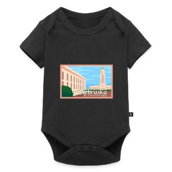 Nebraska Fil-Am Design pour les fiers Pinoys - Body à manches courtes Premium Bébé - noir - Devant