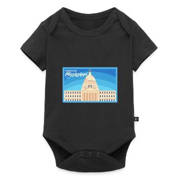 Mississippi Fil-Am design for proud Pinoys - Baby Premium short-sleeve bodysuit - black - Front