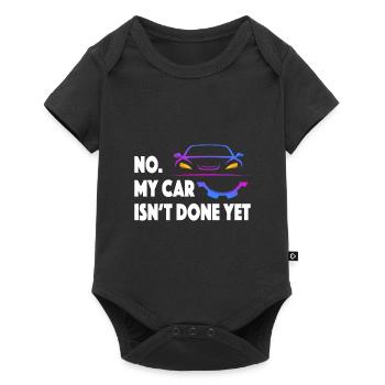 Conception de voiture amusante : Non, ma voiture n’est pas encore terminée - Body à manches courtes Premium Bébé - noir - Devant
