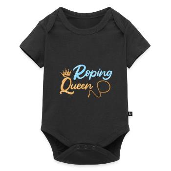 Équipe de corde - Body à manches courtes Premium Bébé - noir - Devant