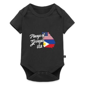 Les Philippins de Géorgie dessinent pour Proud Fil-Ams - Body à manches courtes Premium Bébé - noir - Devant
