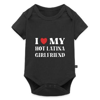 I love my hot Latina girlfriend - Baby Premium short-sleeve bodysuit - black - Front