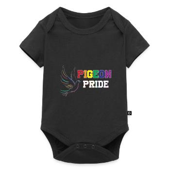 Pigeon Pride LGBTQIA Design for Pigeon Lovers - Baby Premium short-sleeve bodysuit - black - Front