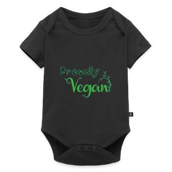 Conception de plantes végétaliennes pour les fiers végétaliens - Body à manches courtes Premium Bébé - noir - Devant