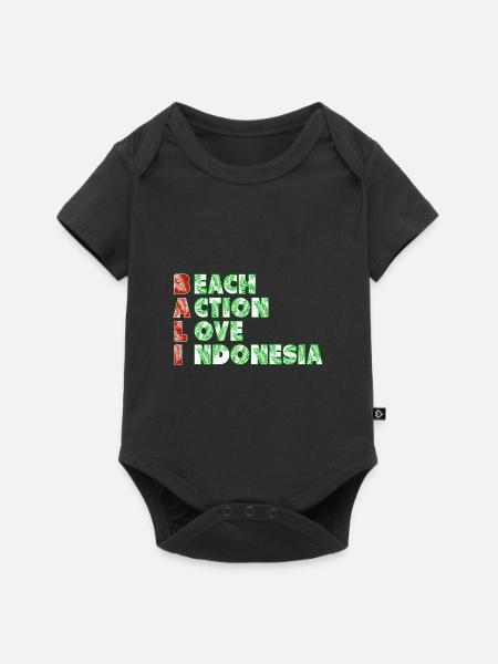 Bali - Indonesien - Baby Premium Kurzarmbody - Schwarz