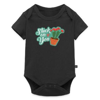Cactus Word Joke Humor Love Gift Idea For Woman - Baby Premium short-sleeve bodysuit - black - Front