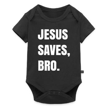 Jésus sauve, Bro. - Body à manches courtes Premium Bébé - noir - Devant