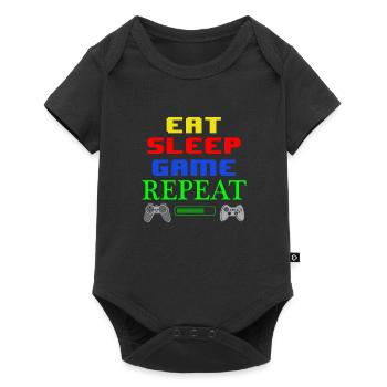 Gamer - Baby Premium Kurzarmbody - Schwarz - Vorne