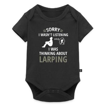 Live-Rollenspiel Larping | Live-Action-Rollenspiel - Baby Premium Kurzarmbody - Schwarz - Vorne