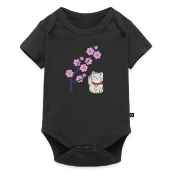 Sakura Tree Japanese Cherry Blossom Tree Japon - Body à manches courtes Premium Bébé - noir - Devant