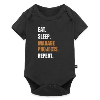 Funny project management gift project manager - Baby Premium short-sleeve bodysuit - black - Front