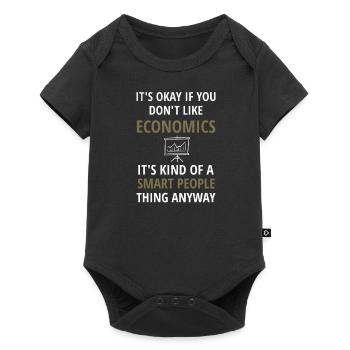 Économiste étudiant en économie d’entreprise - Body à manches courtes Premium Bébé - noir - Devant