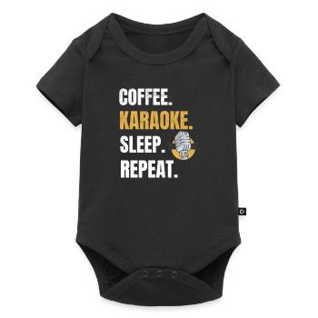 Karaoké & Café | Karaoké Amateurs Karaoke Party - Body à manches courtes Premium Bébé - noir - Devant