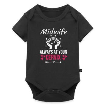 Midwife gift | Obstetrician Midwife - Baby Premium short-sleeve bodysuit - black - Front