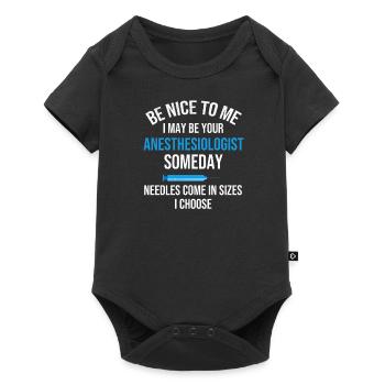 Anesthesiologist Gift | Anesthesiology Anesthesia - Baby Premium short-sleeve bodysuit - black - Front