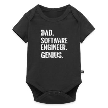 Softwareingenieur Papa Geschenk Software Engineer - Baby Premium Kurzarmbody - Schwarz - Vorne