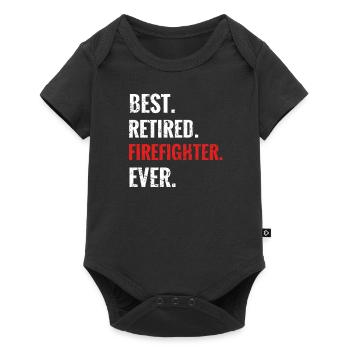 Firefighter Retirement Gift Funny Fire Brigade - Baby Premium short-sleeve bodysuit - black - Front