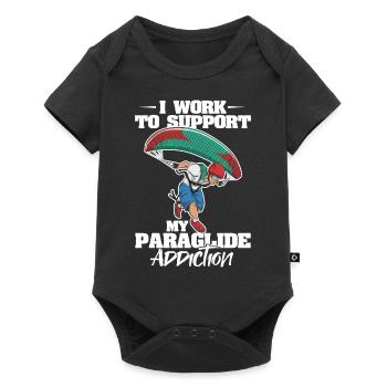 Conception de parapente pour un parapente - Body à manches courtes Premium Bébé - noir - Devant