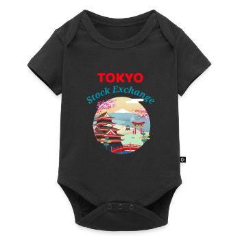 Tokyo Stock Exchange - Stock Market, Trading - Baby Premium short-sleeve bodysuit - black - Front