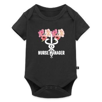 Head nurse gift nurse manager - Baby Premium short-sleeve bodysuit - black - Front