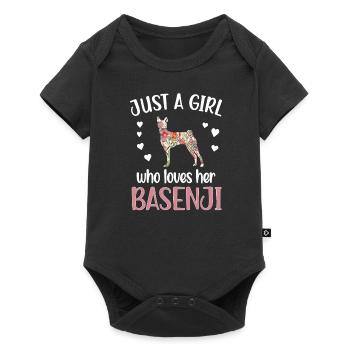Basenji girl Basenji lover Basenji mom - Baby Premium short-sleeve bodysuit - black - Front