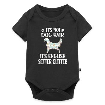 English Setter Amoureux English Setter Propriétaire - Body à manches courtes Premium Bébé - noir - Devant