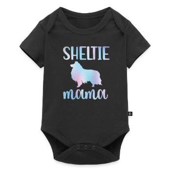 Sheltie Mama Shetland Sheepdog Dog Owner - Baby Premium short-sleeve bodysuit - black - Front