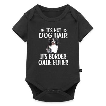 Border Collie amant Border Collie propriétaire - Body à manches courtes Premium Bébé - noir - Devant
