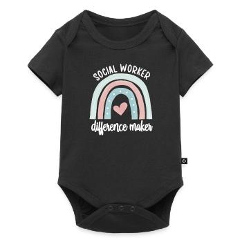 Social Workers Social Work Streetworker Team - Baby Premium short-sleeve bodysuit - black - Front