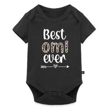Meilleur cadeau de grand-mère pour la fête des mères grand-mère grand-mère - Body à manches courtes Premium Bébé - noir - Devant