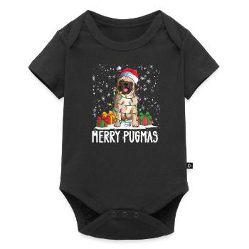 Carlin Noël 2022 Carlin Chien Propriétaire Cadeau - Body à manches courtes Premium Bébé - noir - Devant