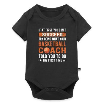 Basketball Coach Basketball Coach Basketball Team - Baby Premium short-sleeve bodysuit - black - Front